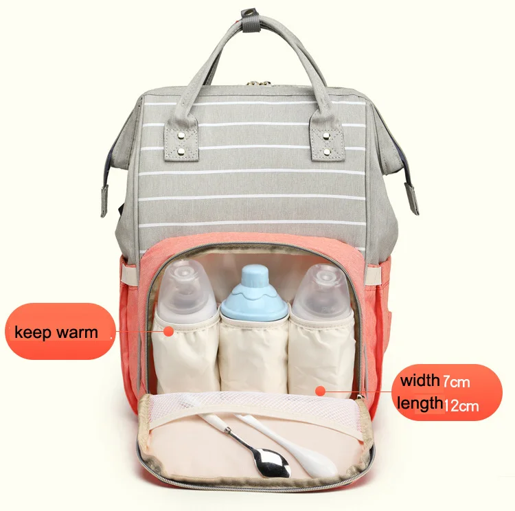 LEQUEEN USB материнская коляска сумка Мумия ворсистая Сумочка Большая емкость Детская сумка-Органайзер дорожный рюкзак сумка для кормления