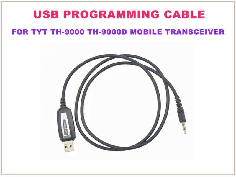 

USB PC кабель программирования с программным обеспечением CD драйвер для TYT Tytera TH-9000 TH-9000D мобильного трансивера