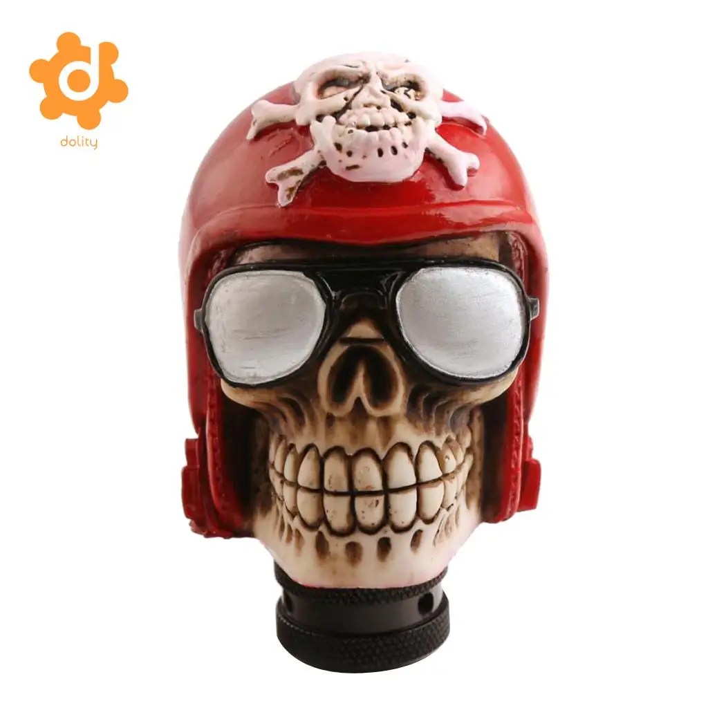 Manual Car Truck Cool Skull Head Gear Stick Shift Lever Shifter Handle Knob