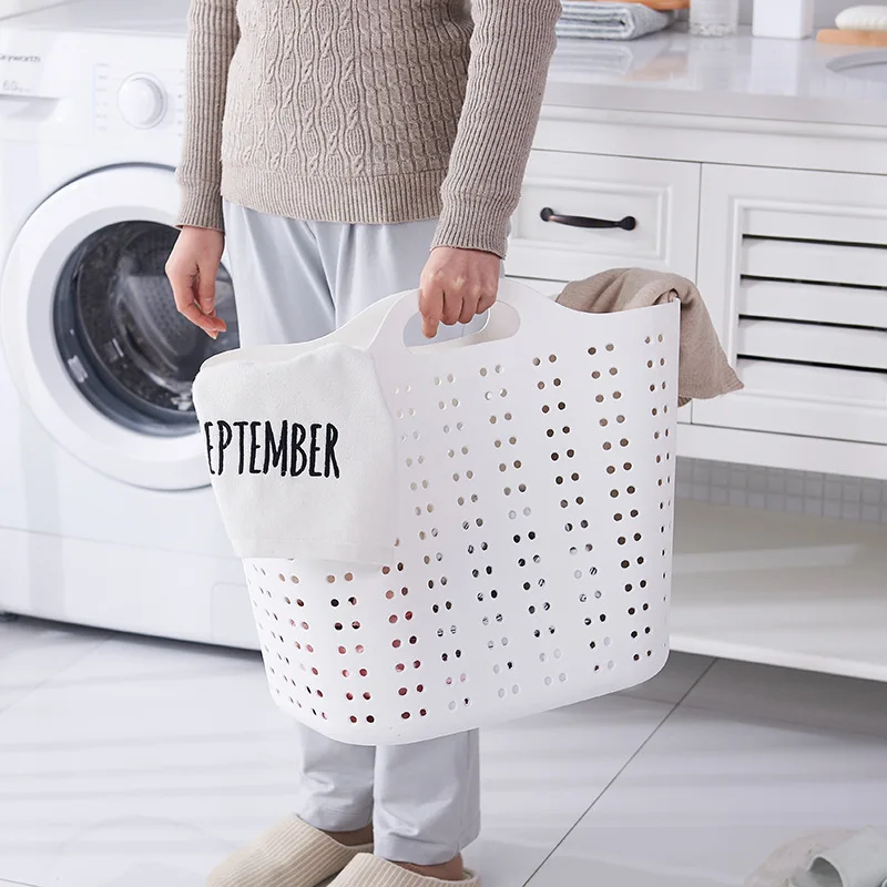 البلاستيك المحمولة القذرة سلة للغسيل و المنزل الحمام أشتات الأطفال لعب الطفل الغسيل القذرة صندوق تخزين ملابس سلة