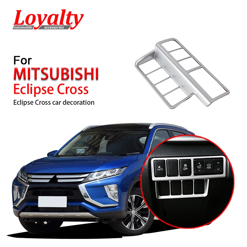 Лояльности для MITSUBISHI Eclipse 2018 2019 Интерьер лампы фар Кнопка регулировки накладка ABS