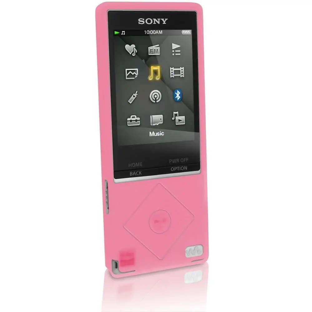 Защитный силиконовый резиновый чехол для sony серии MP3 плеера Walkman NWZ A10 A15 A17 A25, аксессуары - Цвет: Розовый