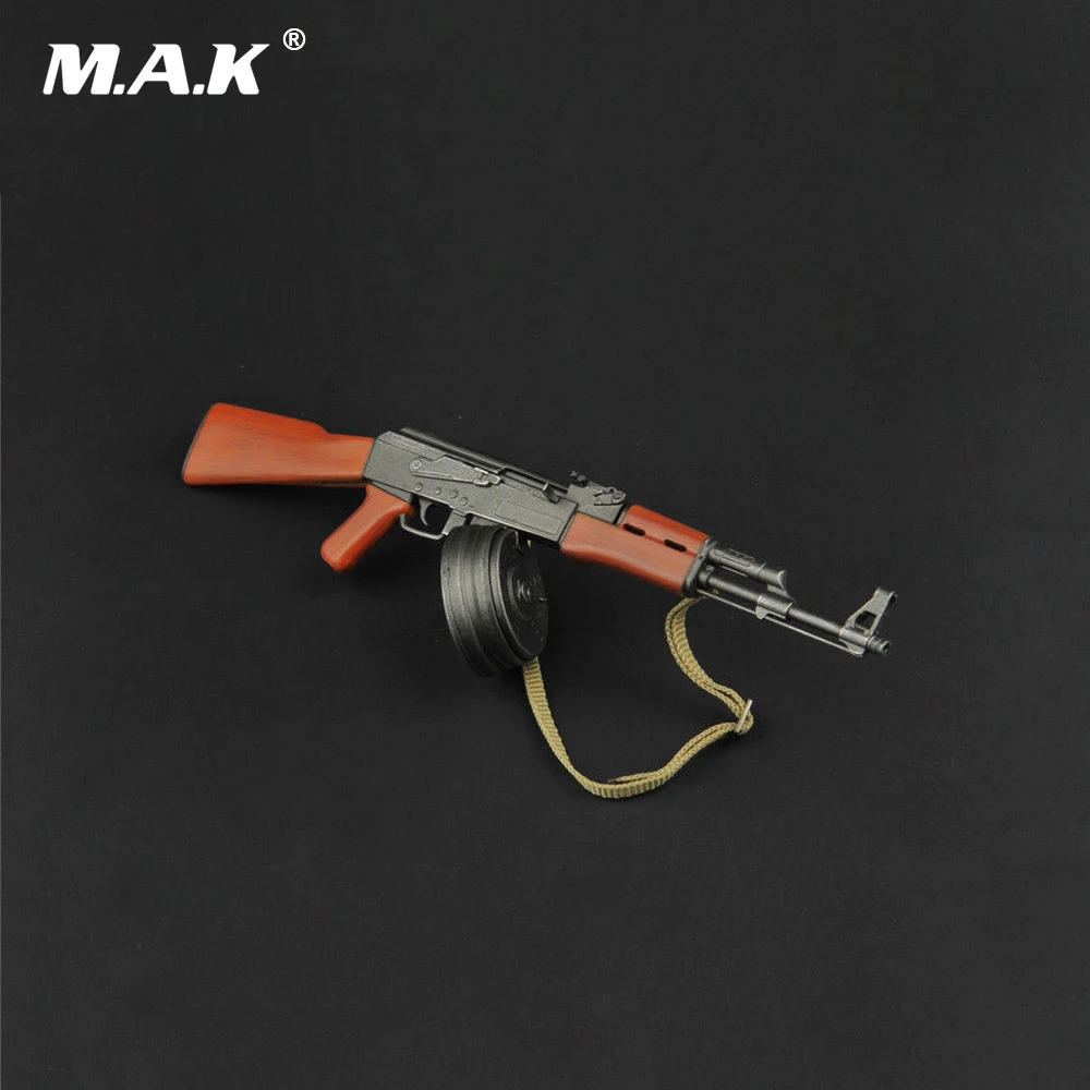 ZY2007 1/6 Plastic Gun Model AK47 Weapon Toy with Knife for 12" Action