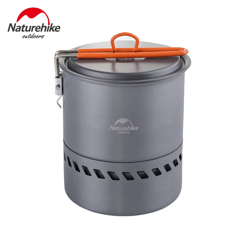 Naturehike 1.5L Intercambiador de Calor Pot portátil utensilios de cocina al aire libre para acampar olla NH15T216-G Naturehike 1.5L Intercambiador de Calor Pot portátil utensilios de cocina al aire libre para acampar olla NH15T216-G