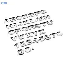 UYNM SDIY автомобильные наклейки 3D металлический стикер для тела