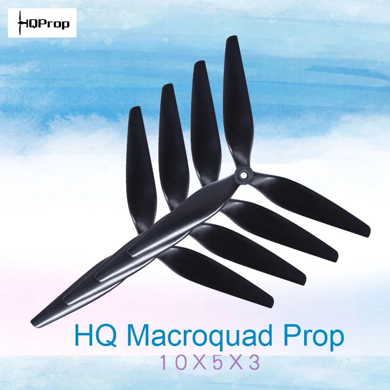HQ Macroquad пропеллер 10X5X3/9X5X3 1050/9050 10 дюймов/9 дюймов 3 лопасти/tri-blade черный-углеродный
