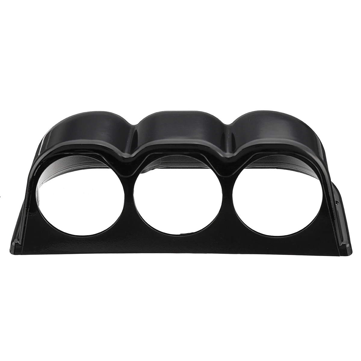 Bright Black 2,3" 60 мм Универсальный Автомобильный прибор с 3 тройными отверстиями для приборной панели, держатель для стручка, прочный автомобильный приборный метр с 3 отверстиями, держатель для крепления - Цвет: Bright Black