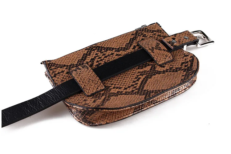 BISI GORO Новая модная сумка на пояс из змеиной кожи Змеиный пояс поясная сумка из искусственной кожи чехол на пояс Сумка