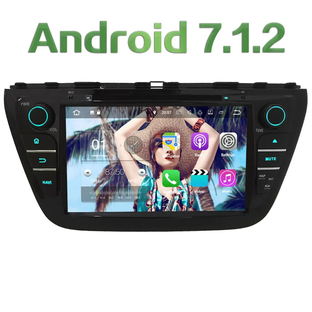 Android 7 1 2 2GB RAM 8 Quad Core 4G Wifi SWC DAB Car DVD Multimedia