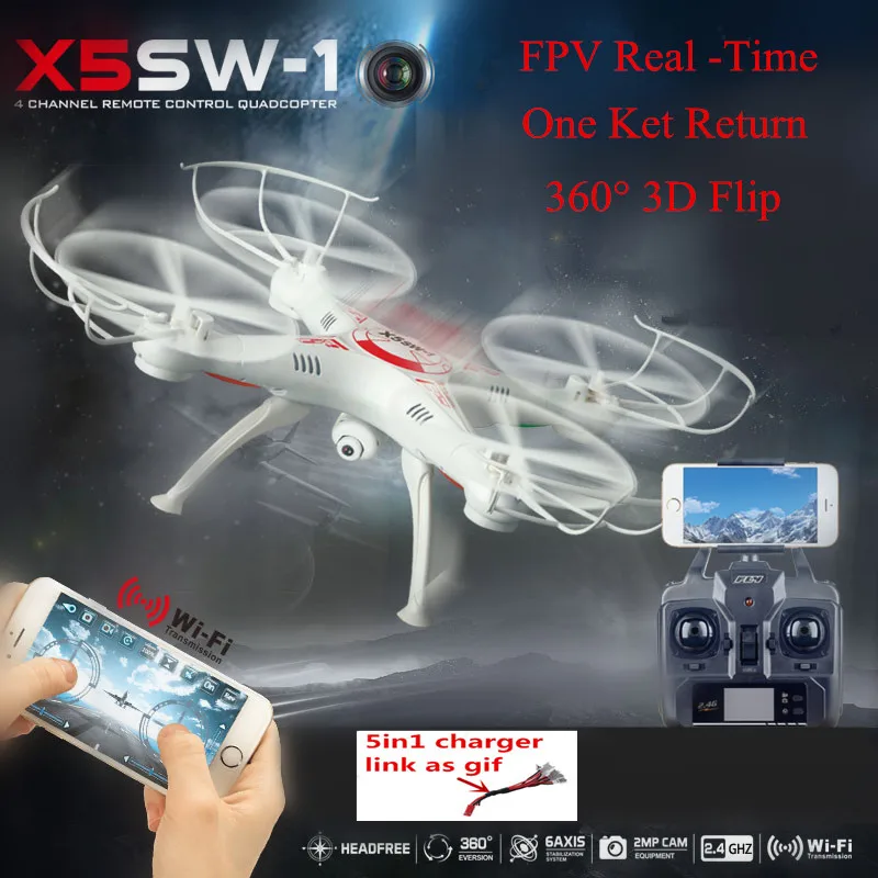 Buy Cheap Upgraded FPV HD Camera X5SW-1 RC Drone 2.4G 6Axis Real Time RC Helicopter Quadcopter Toys vs Dron mjx x101