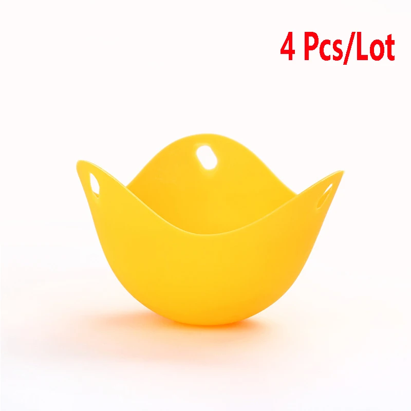 Кухонные инструменты для приготовления пищи 4 шт./партия Силиконовые Яйцо-пашот Poaching Pods Форма для яиц перстни плита котел кухонные принадлежности аксессуары - Цвет: Yellow