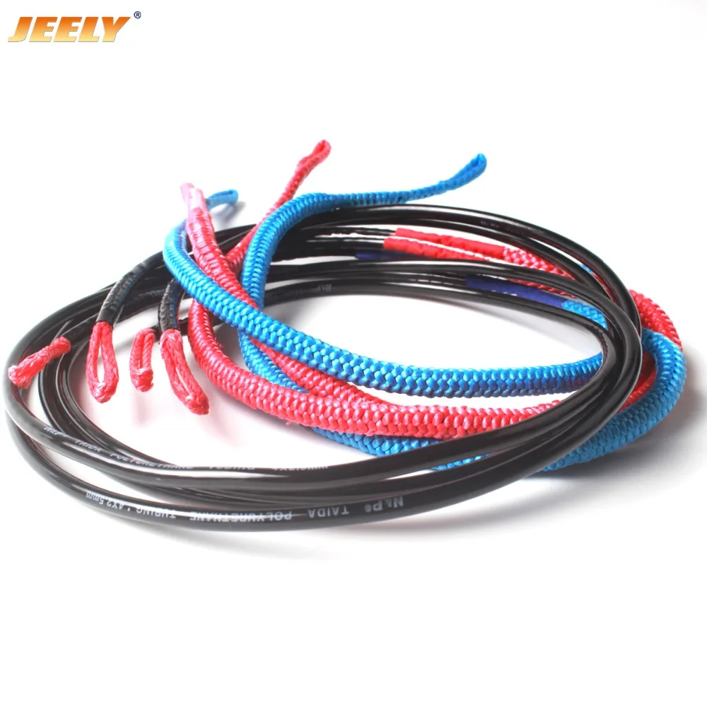 1 قطعة 1020 مللي متر مجموع طول UHMWPE Satefy خط حبل مع PVC المغلفة ل الشراعي بار و الدجاج حلقة QR