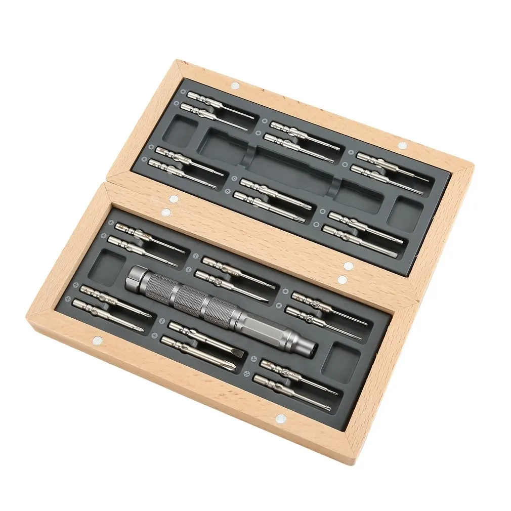 

24pc Screwdriver Set Series Mini Grip Cross Point Hex Slotted Tip DIY Repair Tool Kit Screw Star Type Hand Tamper Tools