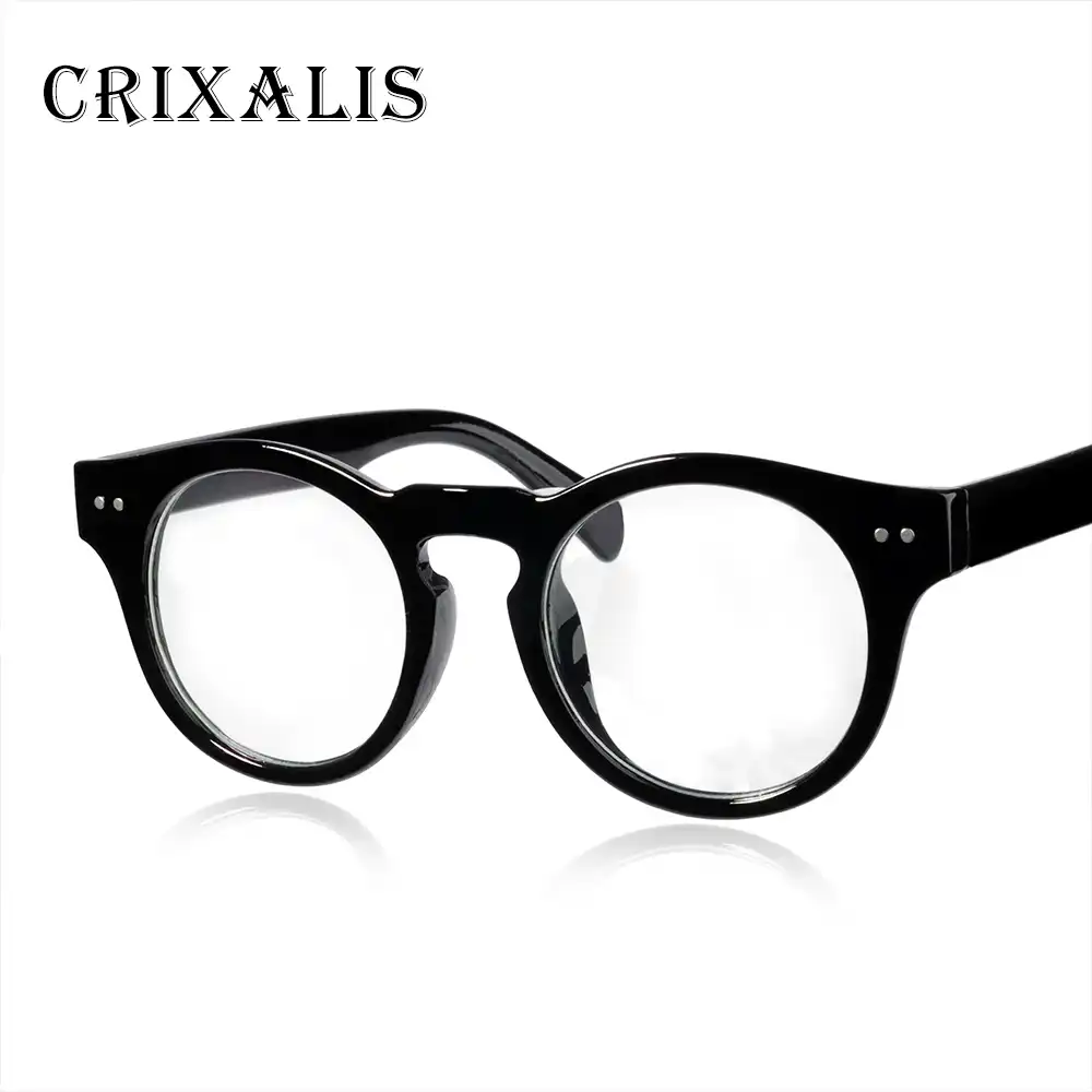 Black frame circle glasses Clearance