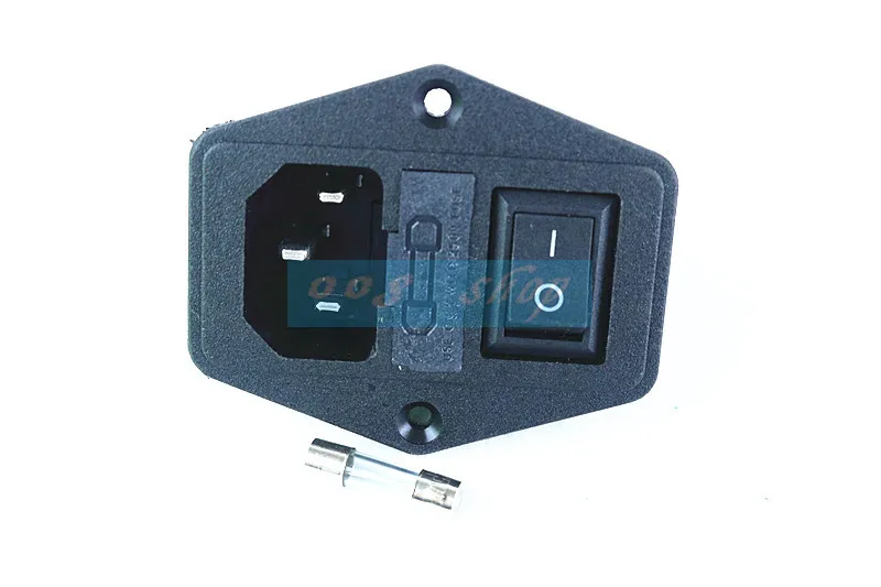 1 шт. 15A/250 В 3pin AC Розетка с клавишный выключатель питания плавленый 10A|Выключатели|