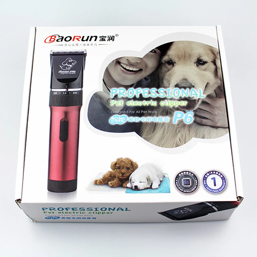 Professional Pet Hair Trimmer Electric Rechargeable Cat Dog Clipper Grooming Cutters Powerful Shave