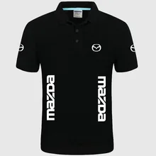 Летняя Высококачественная брендовая рубашка поло с логотипом Mazda, рубашка с короткими рукавами, модная повседневная Однотонная рубашка поло, рубашки в стиле унисекс