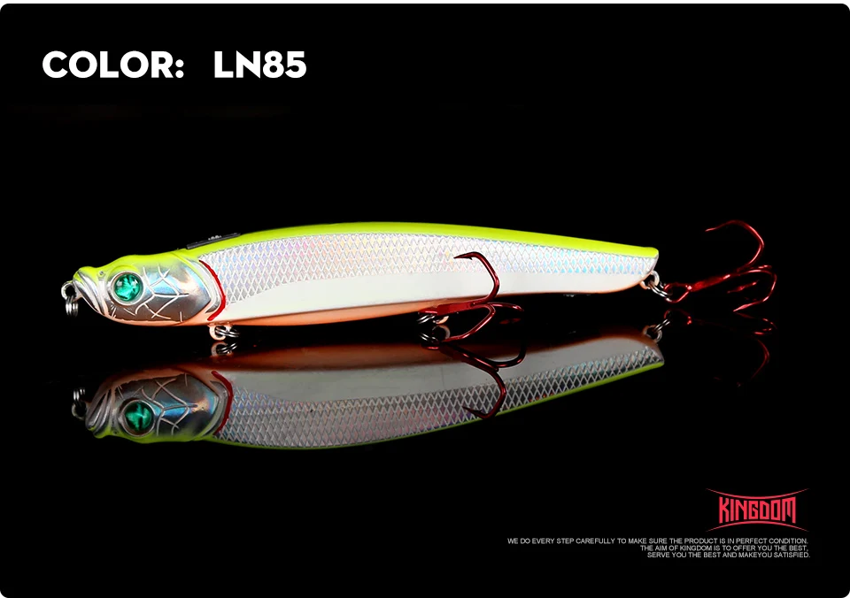 Kingdom Fishing Lures 58mm 8g, 22g Watery Beast Pencil Floating And Slow Sinking New Interesting Functional Design Baits (15)