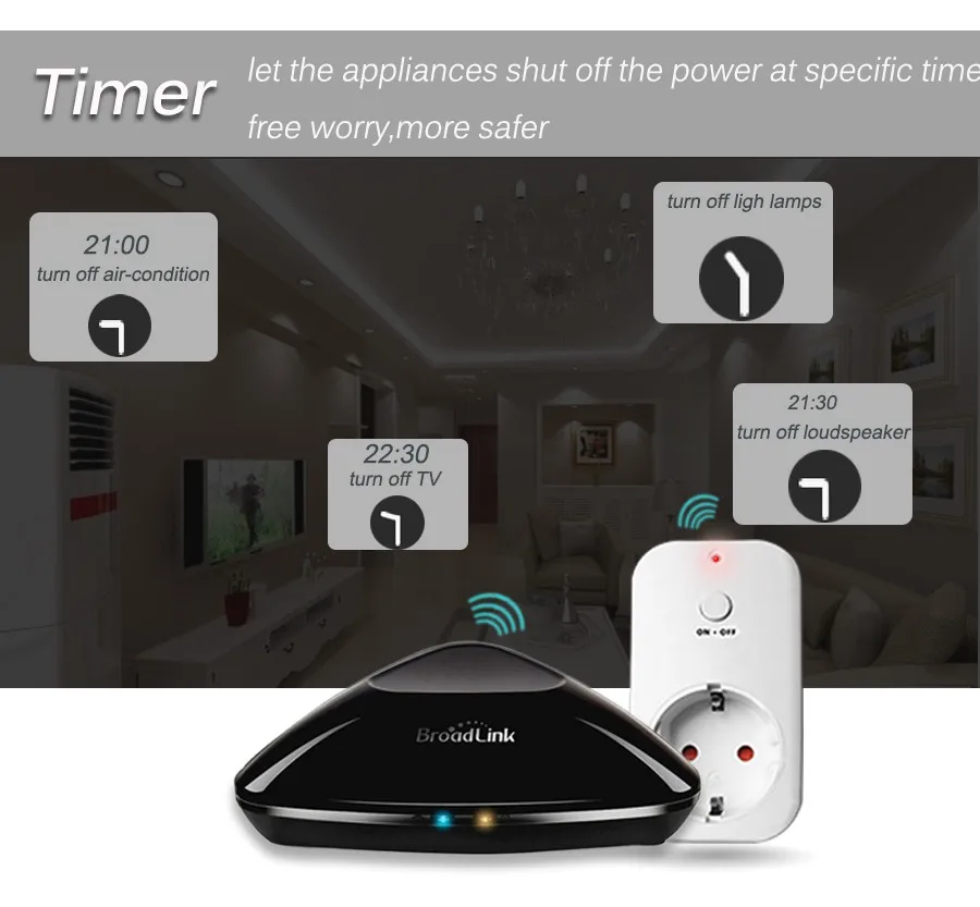 Broadlink RM PRO + Samrt RF Socket EU US UK AU Std Plug Outlet,Smart Home Automation Universal Intelligent controller WIFI+IR+RF