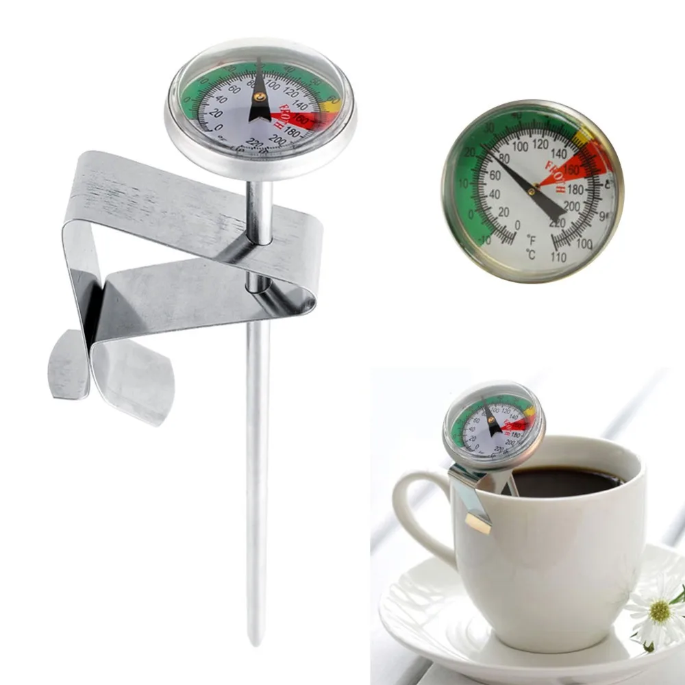 

Stainless steel Milk Froth Thermometer Espresso convenient Coffee Temperature Meter barista gear