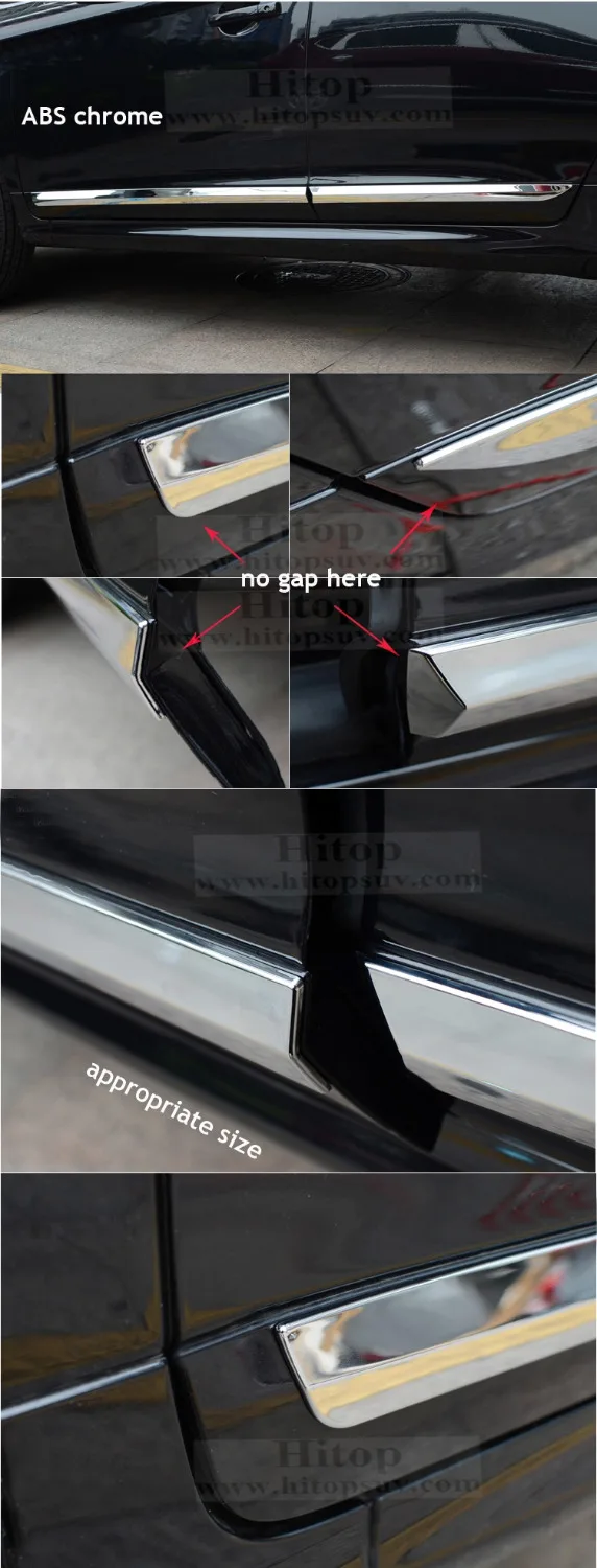 Хромированные аксессуары для литья дверей/формовочная обшивка кузова для XC60, три варианта, нержавеющая сталь или АБС, 2009-2013 или