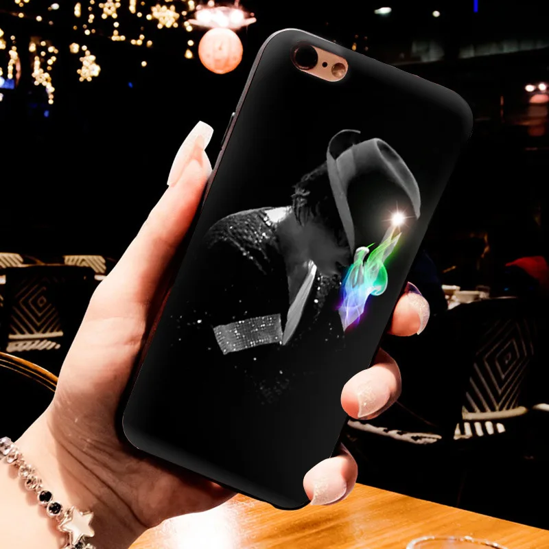 MaiYaCa michael jackson singer Black Soft TPU silicone Phone accessories Case For iPhone 5s 6s 7 plus 8 8plus X XR XS MAX case