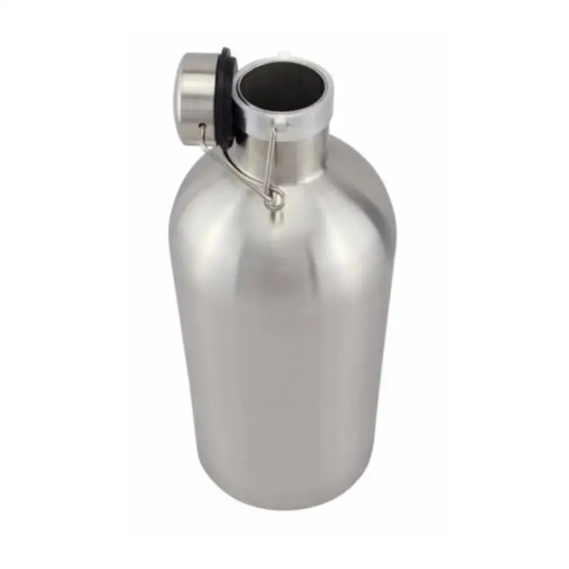 32 oz 1L 304 Stainless Steel Beer Growler Bottle With Swing Top For