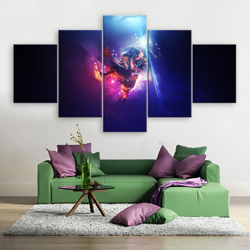 Modern-Wall-Art-Canvas-Painting-5-Panel-Shaco-League-of-Legends-Wall-Art-Home-Decor-For (1)