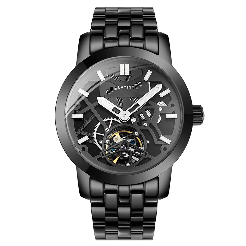 Lvyin 2018 Fashion Mechanical Watch Men Automatic Wrist Waterproof Men's Stainless Luxury Watches | Наручные часы