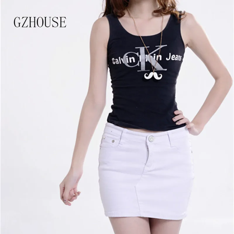 

Denim mini skirts New Candy color 2019 women high waist slim short skirt sexy jeans skirt with pockets Saia Midi Pencil Skirts