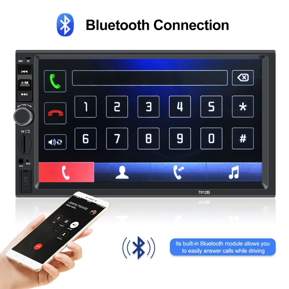 Авторадио 2 din автомагнитола coche рекордер Bluetooth 2din 12 В плеер 7 &quotHD сенсорный экран