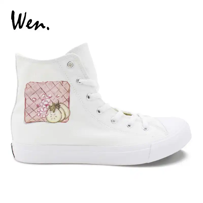 scarpe di tela bianche