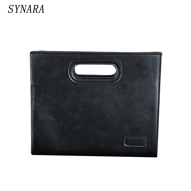 

Men's bags fashionable mobile business documents bag crazy horse leather leisure restore ancient ways the envelope bag