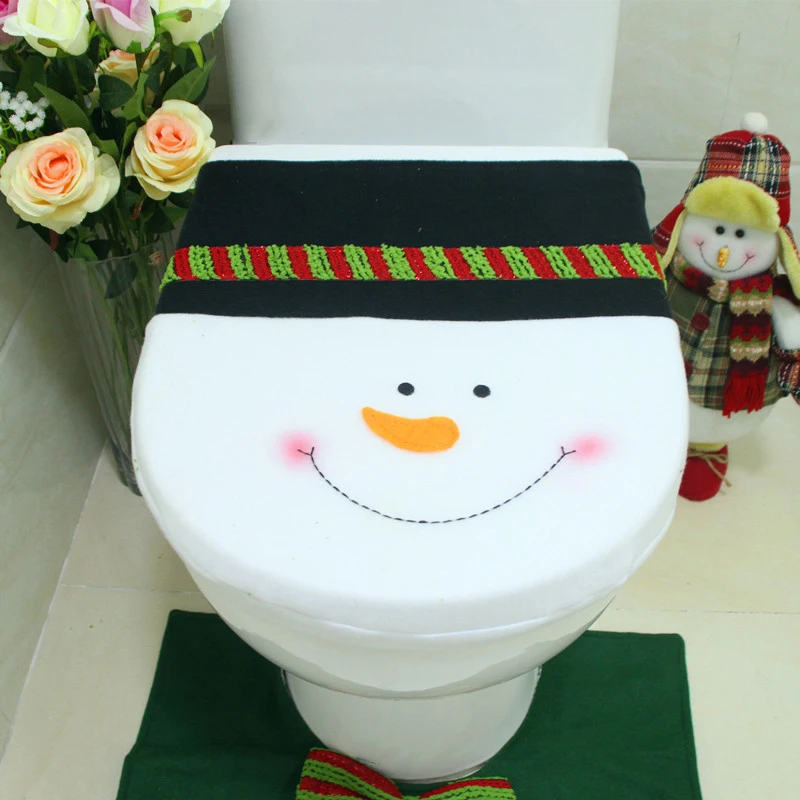 Рождественские украшения wc сиденье для унитаза один Рождественский Снеговик