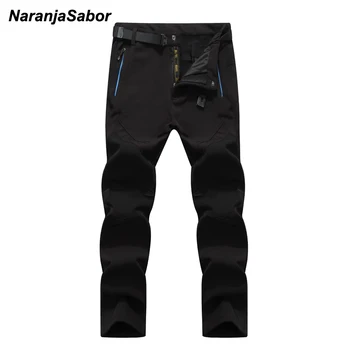 NaranjaSabor 5XL 2020 Men s Winter Pants Waterproof Jogger s Men s Thick Trousers Warm Inside