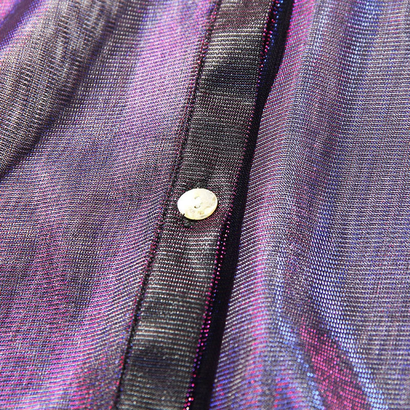 TWOTWINSTYLE прозрачное пальто для женщин лазерный воротник с лацканами рукав три четверти Длинная ветровка весна лето