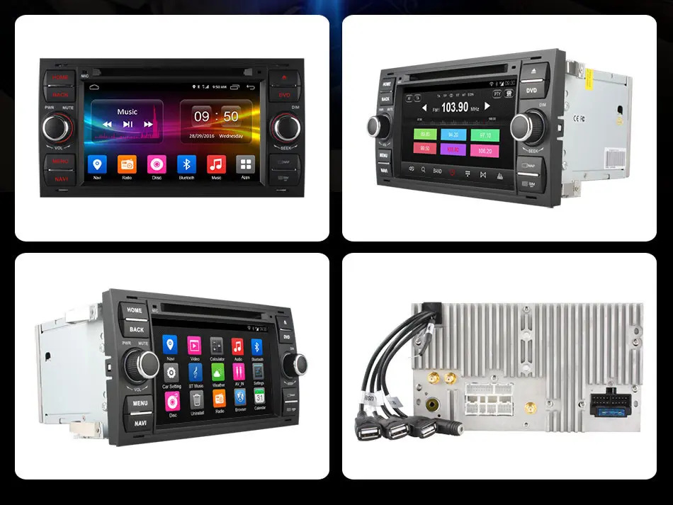 Perfect For Ford Focus II Galaxy C-MAX S-Max Fiesta Transit Mondeo Fusion Kuga Android Head Unit Gps Navigation Multimedia Video Player 22