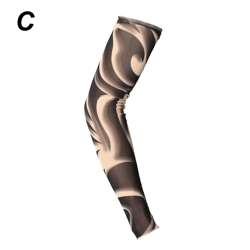1 шт татуировки рукава рука грелка унисекс УФ Защита упругие нарукавники на открытом воздухе бег Велоспорт временные фальшивые татуировки нарукавники