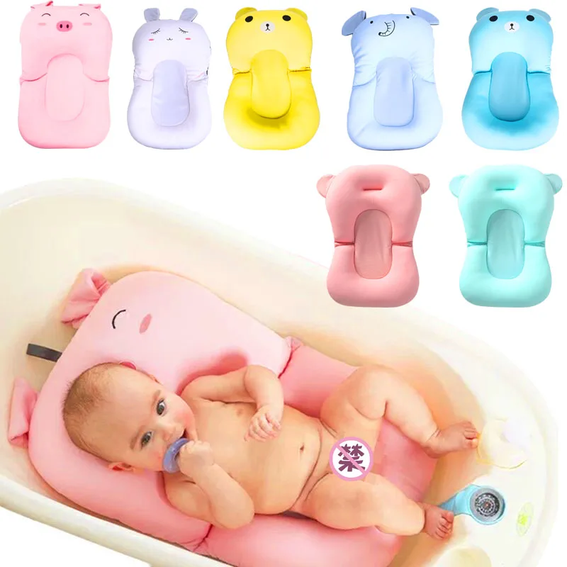 

Baby Shower Portable Air Cushion Bed Babies Infant Baby Bath Pad Non-Slip Bathtub Mat New Born Safety Security Bath Seat Support