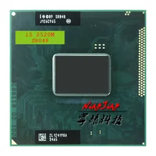 Процессор Intel Core i5 2520M SR048, двухъядерный процессор 2,5 ГГц с четырехъядерным процессором 3 м 35 Вт G2 / rPGA988B