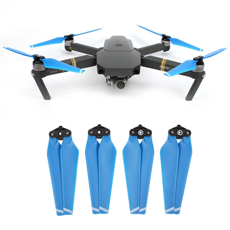 2 пары пропеллеров синего цвета для DJI Mavic Pro 8330F быстроразъемный CW/CCW реквизит