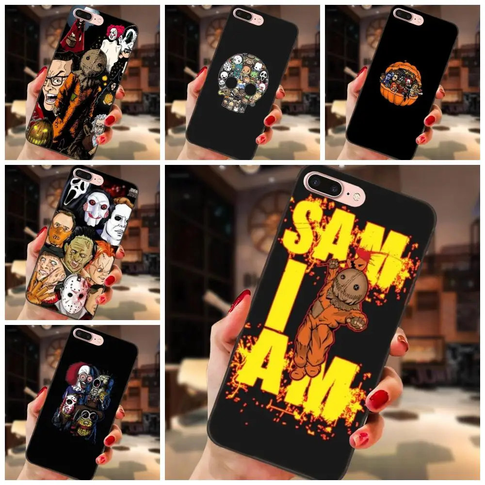 

For Huawei Honor 5A 6A 6C 7A 7C 7X 8A 8C 8X 9 10 P8 P9 P10 P20 P30 Mini Lite Plus TPU Print Case Movie Horror Icons Flexibles