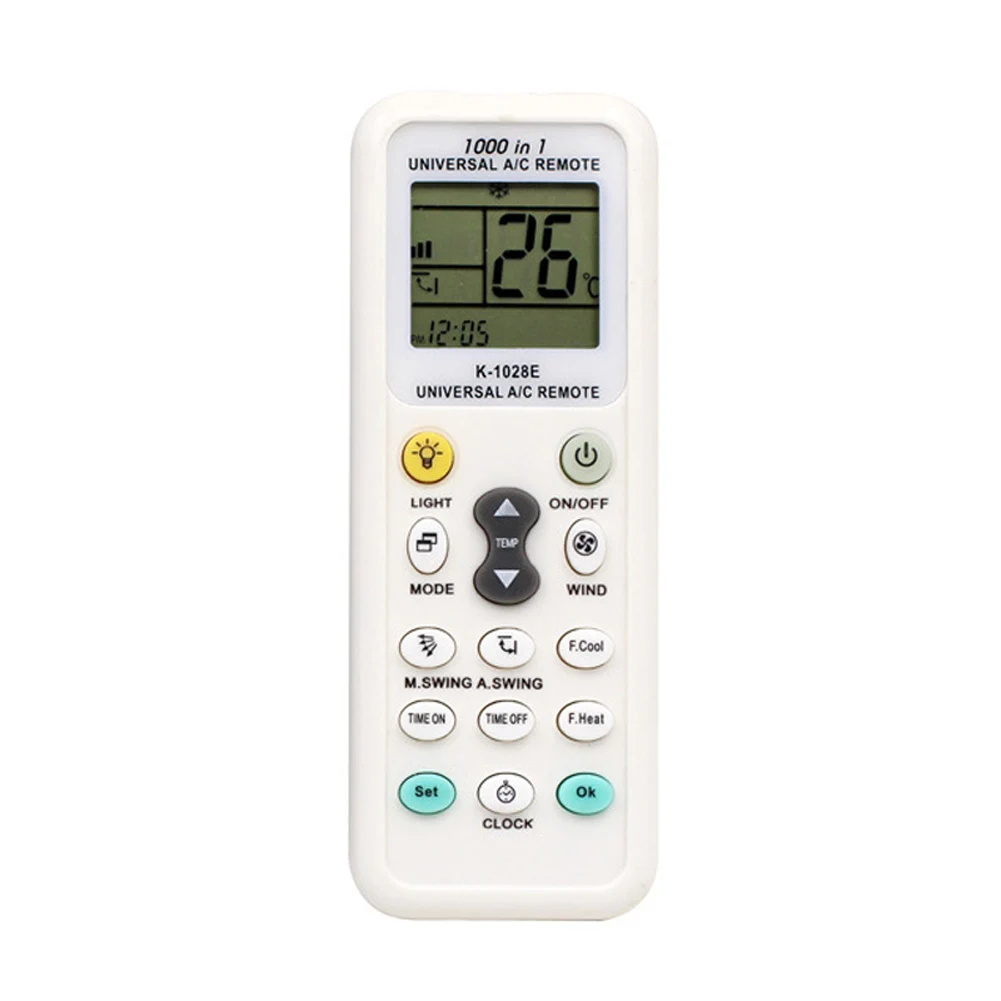 Útil Universal bajo consumo de energía K-1028E aire acondicionado remoto LCD A/C Control remoto partes caliente HY99 MY2918