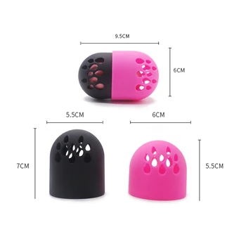 Soft Silicone Powder Puff Drying Holder Egg Stand Beauty Pad Makeup Sponge Display Rack Cosmetic Blender Sponge Case Puff Holder 3