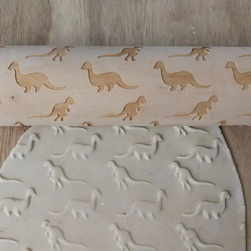Пасхальная рельефная Скалка резная деревянная форма для выпечки печенья печенье, фондан, пирог, тесто роликовая форма динозавры печать штамп