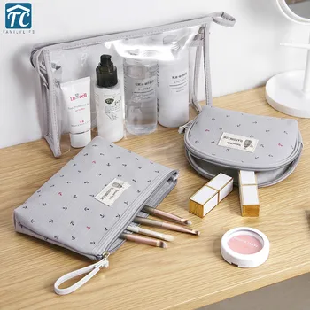 

Large Capacity Cosmetic Bag Portable Storage Travel Makeup Case Women Zipper Make Up Bath Organizer Pouch Toiletry Wash Beauty