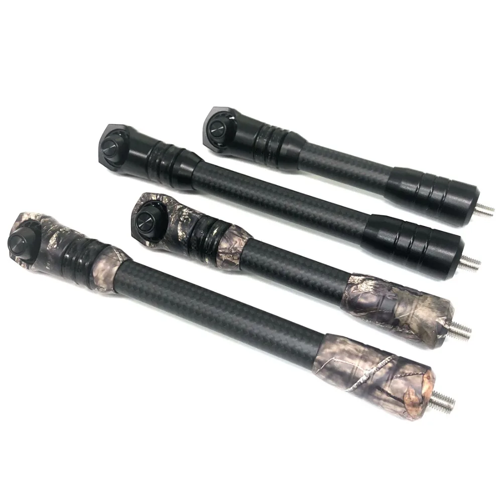

Compound Bow Stabilizer 6-7 inch 8-9 inch Adjustable Carbon Balance Rod Weight Damping Rod for Archery Hunting Shooting