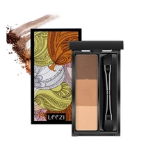 

2018 New Tri-Color Eyebrow Powder Long-Lasting Waterproof 3d Stereo Eyebrow Powder With Eyebrow Brush