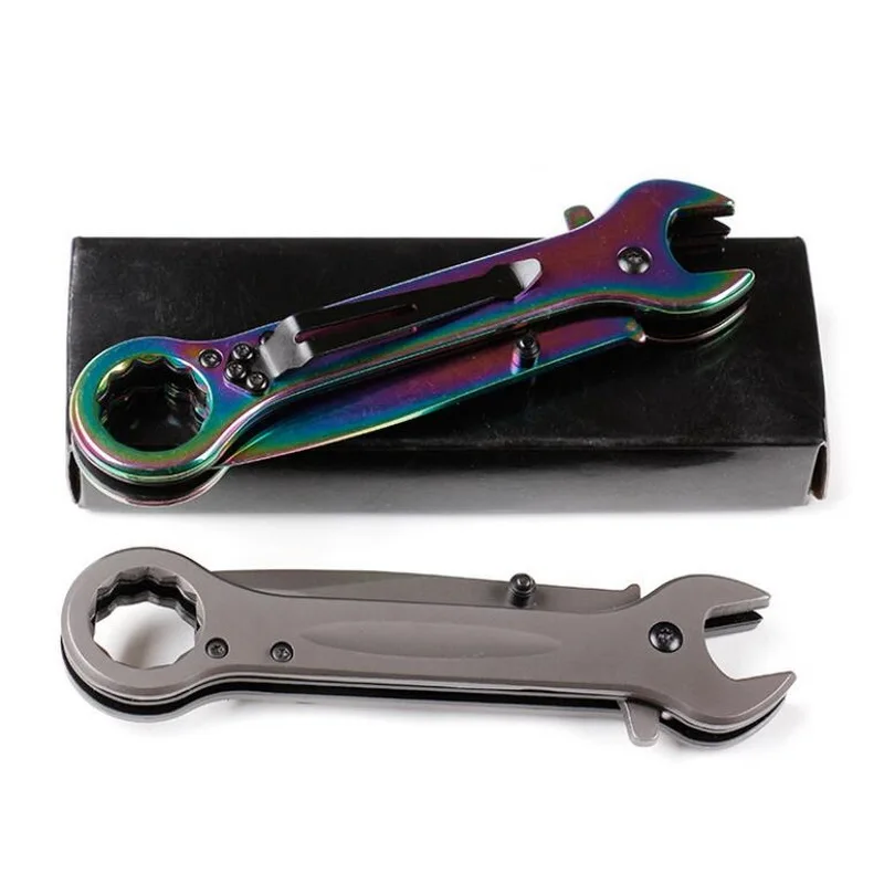 

Outdoor multi-function EDC tool, high hardness stainless steel survival field self-defense wrench tool