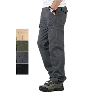 

Spring Summer Mens Army Military Pants Cotton Lightweight Multi-Pocket Militar Tactical Cargo Pants Joggers Male Casual Trousers